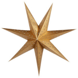Beliani Set Of 4 Hanging Decorations Led Kamet Star 60 Cm Multicolour - thumbnail 6