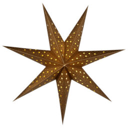 Beliani Set Of 4 Hanging Decorations Led Kamet Star 60 Cm Multicolour - thumbnail 5