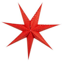 Beliani Set Of 4 Hanging Decorations Led Kamet Star 60 Cm Multicolour - thumbnail 8