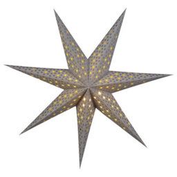 Beliani Set Of 4 Hanging Decorations Led Kamet Star 60 Cm Multicolour - thumbnail 9