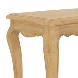The Furniture Market French Chateau Oak Nest Of 2 Tables Solid Side Tables Hand-Carved Cabriole Legs Classic French Style Natural Whitewashed Finish - thumbnail 7