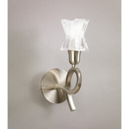 Luminosa Lighting Luminosa Alaska Wall Lamp Switched 1 Light L1/sgu10, Satin Nickel - thumbnail 2
