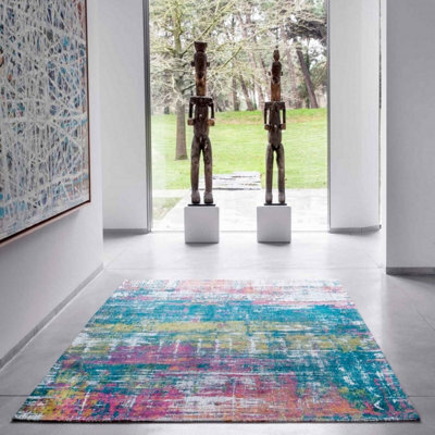 Rug Atlantic Streaks 9214 Jefferson Flatweave For Livingroom, Dining Room,cotton Polyester - 80Cm X 150Cm (2.6 Ft. X 4.9 Ft.) - image 1