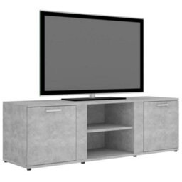 Berkfield Tv Cabinet Concrete Grey 120X34X37 Cm Engineered Wood - thumbnail 3