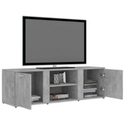 Berkfield Tv Cabinet Concrete Grey 120X34X37 Cm Engineered Wood - thumbnail 5