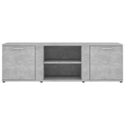 Berkfield Tv Cabinet Concrete Grey 120X34X37 Cm Engineered Wood - thumbnail 7
