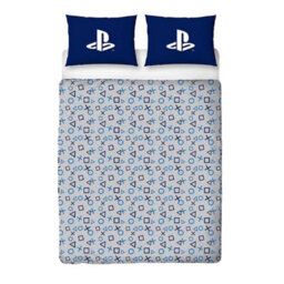 Playstation Icons Reversible Duvet Set White/blue (Double) - thumbnail 1