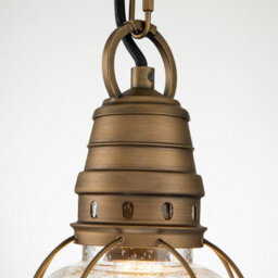 Luminosa Lighting Elstead Kichler Bridgepoint Outdoor Pendant Ceiling Light Natural Brass, Ip44 - thumbnail 4