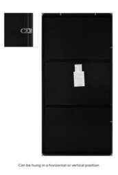 Mirroroutlet - Uk Made All Glass Modern 6 Panel Wall Mirror 5Ft6 X 3Ft6  (167 X 106 Cm) - thumbnail 4
