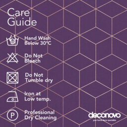 Deconovo Noise Reduction Eyelet Curtains, Gold Diamond Printed Thermal Insulated Curtains, W46 X L90 Inch, Purple Grape, One Pair - thumbnail 7