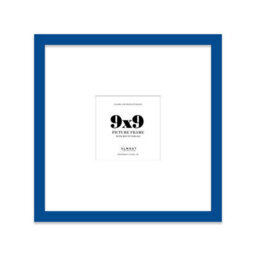 "9X9"" Blue Picture Frame - 9X9"" Square Frame With 6X6"" Mount For 9X9""/6X6"" Pictures Art Deco Style Room Decor, 1 Pack" - thumbnail 1