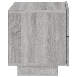 Berkfield Bedside Cabinet With Led Lights Grey Sonoma 70X36X40.5 Cm - thumbnail 8