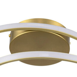 Cosylyte Alston Double Ring Integr. Led Modern Ceiling Light - Brushed Brass - thumbnail 7