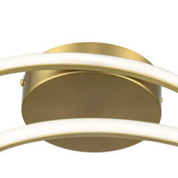Cosylyte Alston Double Ring Integr. Led Modern Ceiling Light - Brushed Brass - thumbnail 6