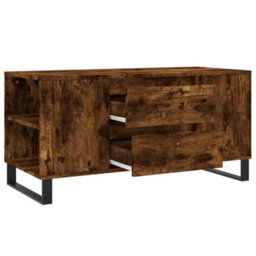 Berkfield Coffee Table Smoked Oak 102X44.5X50 Cm Engineered Wood - thumbnail 6
