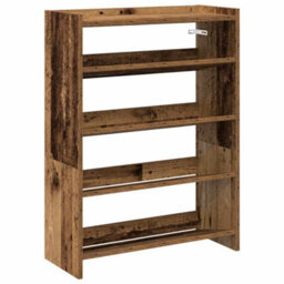 Vidaxl Shoe Rack Old Wood 60X25X81 Cm Engineered Wood - thumbnail 2