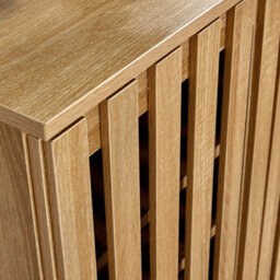 Home Source Halden 3 Door Oak Shoe Cabinet Hallway Storage Organiser Unit - thumbnail 8