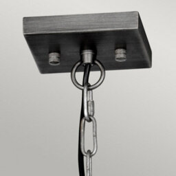 Luminosa Lighting Elstead Louvre 6 Light Pendant Gunmetal Paint Finish - thumbnail 3