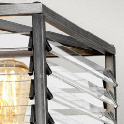 Luminosa Lighting Elstead Louvre 6 Light Pendant Gunmetal Paint Finish - thumbnail 5