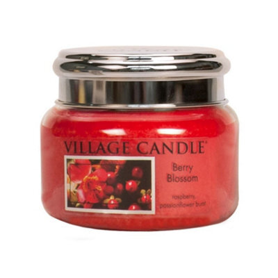 Village Candle 11Oz Small Glass Jar Candle - Berry Blossom