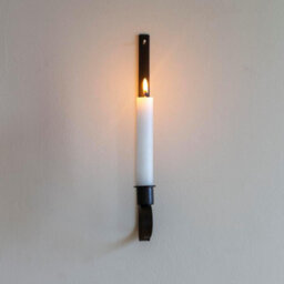 Wholesome Home 2 Pcs Candle Sconce Holder, Metal Iron Wall, Dark Brown, Candle Sconce Hanging Wall Candle Holder L Shape, Wall Candle Holder - thumbnail 3