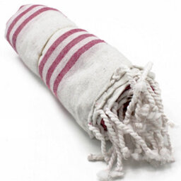 Serenityy Hamman Spa Towel Sunset Pink 90X170Cm - 100% Cotton Hammam Towel - thumbnail 2