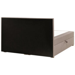 Beliani Divan Bed With Storage Fabric Esquire 180 X 200 Cm (Eu Super King) Taupe - thumbnail 7
