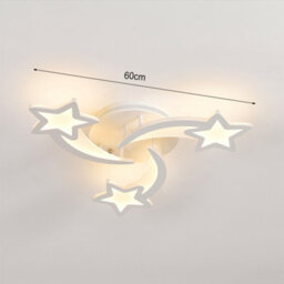 Living And Home 3 Head Childlike Shooting Stars Led Low Energy Flush Mount Ceiling Light Cartoon Decor Dimmable - thumbnail 5