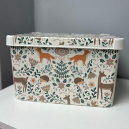 Curver Stockholm Christmas Cottage Christmas Storage Box (L) 400mm X (W) 300mm - White - thumbnail 1
