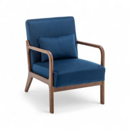Velvet Blue Hertford Accent Chair - thumbnail 5
