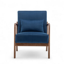 Velvet Blue Hertford Accent Chair - thumbnail 3