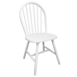 Berkfield Dining Chairs 4 Pcs White Solid Rubber Wood - thumbnail 4
