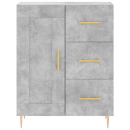 Berkfield Sideboard Concrete Grey 69.5X34X90 Cm Engineered Wood - thumbnail 5