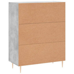 Berkfield Sideboard Concrete Grey 69.5X34X90 Cm Engineered Wood - thumbnail 8