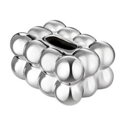 Thehotsale Silver Ceramic Tissue Box Cover Tissue Holder For Desk Bathroom Kitchen Office - thumbnail 4