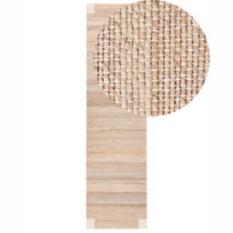 Beliani Rug Amravati Light Beige 80 X 300 Cm Jute - thumbnail 1