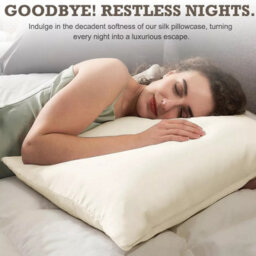Ameha Bedding Pillowcase-Plain Dyed Cream Breathable Envelope Durable Pillow Cover 2 Pair (50 X 75 Cm) Pillow Covers - thumbnail 3