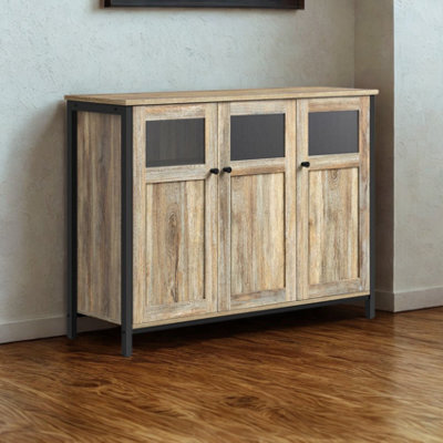FURNOLD Multipurpose Kitchen Sideboard Buffet Cabinet With Doors Turquoise - image 1