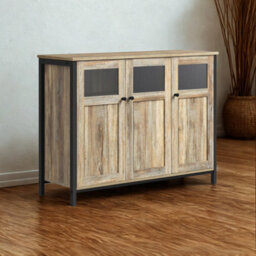 FURNOLD Multipurpose Kitchen Sideboard Buffet Cabinet With Doors Turquoise - thumbnail 2