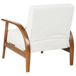 Beliani Armchair Skara Faux Leather Off-White - thumbnail 5
