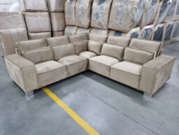 Stratus Interiors Modular Sofa Sloane Chunky Upholstered Soft Velvet Full Back Cushions - 1 Seater - thumbnail 9