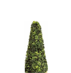 Single Artificial 3Ft Pyramid Cone Tree Indoor Outdoor Wall Door Decoration Potted Boxwood Plant Topiary Ornamental Trees 90Cm - thumbnail 4