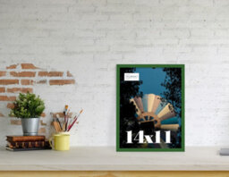 14X11 Green Picture Frame (35.6 X 27.9Cm) Poster, Photo, Artwork, Gallery Wall Or Print - thumbnail 2