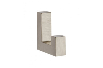 B2C Coat Hat Hooks Twin Robe Door Dress Bathroom Towel Bag Wall Hanger Brushed Steel Wz-K2201 - image 1