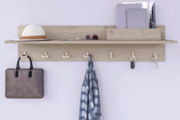 B2C Coat Hat Hooks Twin Robe Door Dress Bathroom Towel Bag Wall Hanger Brushed Steel Wz-K2201 - thumbnail 3