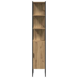 Berkfield Modern 3 Piece Bathroom Furniture Set Artisan Oak Engineered Wood - thumbnail 7