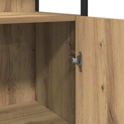 Berkfield Modern 3 Piece Bathroom Furniture Set Artisan Oak Engineered Wood - thumbnail 9