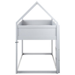 Beliani Mid Sleeper Bed House Pine Wood Dienne 90 X 200 Cm (Eu Single) Grey - thumbnail 6