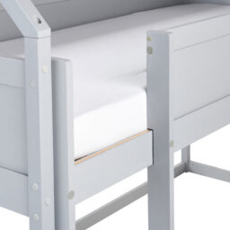 Beliani Mid Sleeper Bed House Pine Wood Dienne 90 X 200 Cm (Eu Single) Grey - thumbnail 8