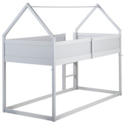 Beliani Mid Sleeper Bed House Pine Wood Dienne 90 X 200 Cm (Eu Single) Grey - thumbnail 7